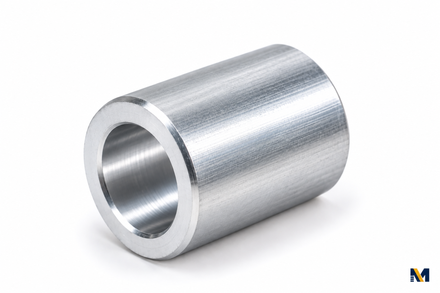 Entretoise lisse – Aluminium – Ø int. 5 × L 10 × Ø ext. 10 mm