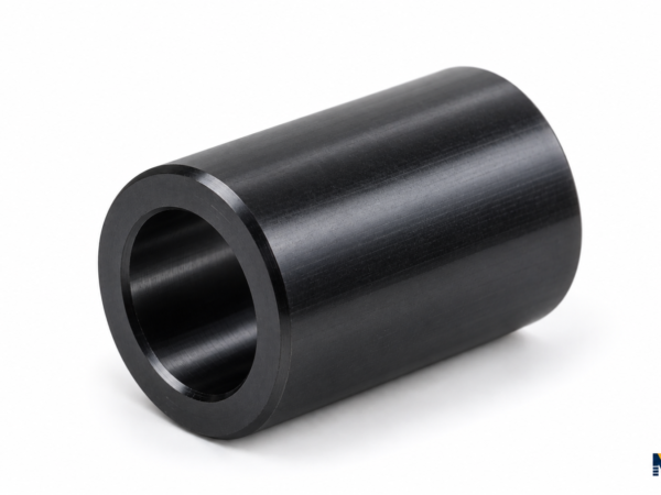 Entretoise lisse – POM noir – Ø int. 5 × L 10 × Ø ext. 10 mm